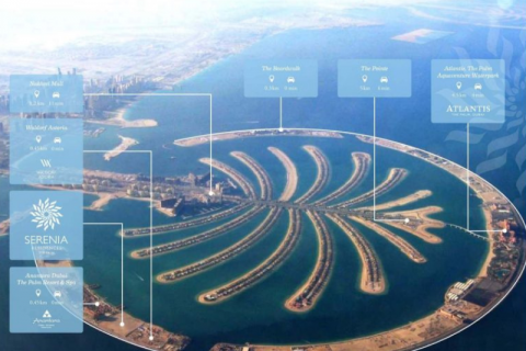 Apartman u gradu Palm Jumeirah, Dubai, UAE 1 spavaća soba, 83.61 m2 Br. 131967 - Slika 4