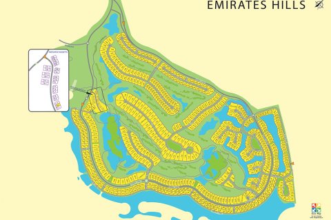 Zemlja u gradu Emirates Hills, Dubai, UAE 2598.5909 m2 Br. 169938 - Slika 10