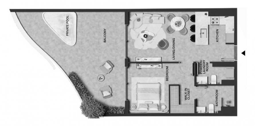 Dubai Land, Dubai, BAE’de daire 1 yatak odası, 93.42 m&sup2; No 568416