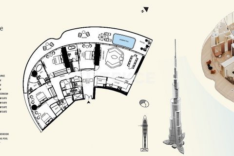 Apartemen di Dubai, UEA 4 kamar tidur, 369 m2 nomor 390625 - foto 16