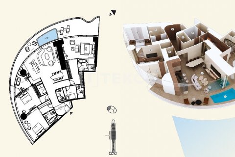 Apartemen di Dubai, UEA 4 kamar tidur, 369 m2 nomor 390625 - foto 15