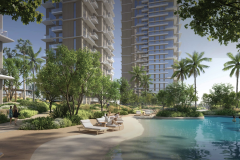Apartament në Emirates Hills, Dubai, Emiratet e Bashkuara Arabe 1 dhomë gjumi, 77 m2. № 599584