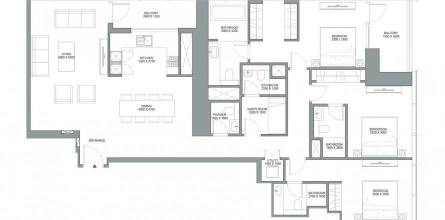 Apartament w Mohammed Bin Rashid City, Dubai, ZEA 3 sypialnie, 181.97 mkw. nr 580124