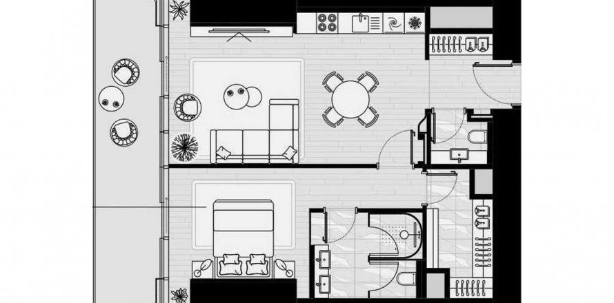 Wohnung in Al Sufouh, Dubai, VAE: 1 Schlafzimmer, 101.72 m2 Nr. 403340