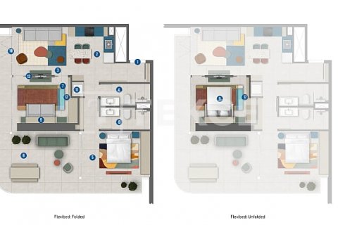 Apartman u Business Bay, Dubai, UAE 1 spavaća soba, 57 m2 Br. 541016 - fotografija 25