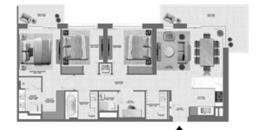 Apartamento en Dubai South (Dubai World Central), Dubai, EAU 3 dormitorios, 145.86 m² № 579413