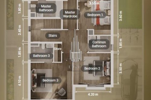 Vila na Yas Island, Abu Dhabi, UAE 4 spavaće sobe, 232.8 m2 Br. 550305 - Slika 15