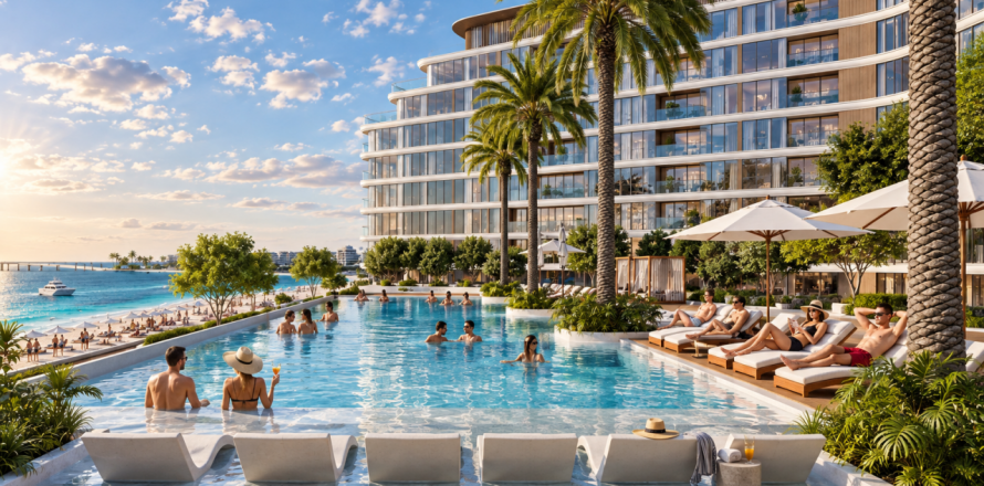Квартира в Umm Al Quwain Marina, Умм-эль-Кайвайн, ОАЭ 3 комнаты, 61м2 № 617459