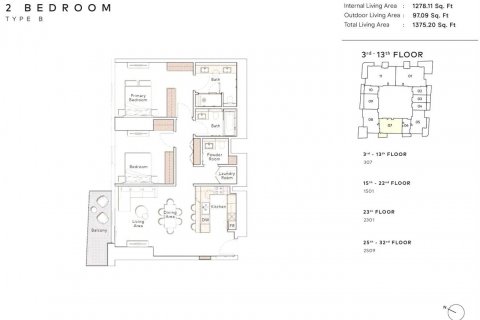 Leilighet til salgs i Jumeirah Lake Towers, Dubai, Emiratene 3 soverom, 241 kvm Nr. 626263 - Foto 17