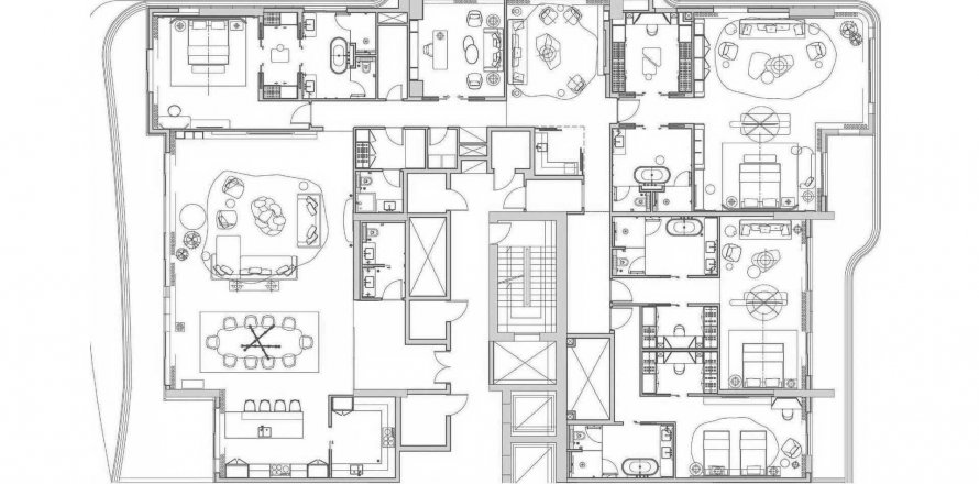 Apartament në Sofitel Residences në Downtown Dubai (Downtown Burj Dubai), Emiratet e Bashkuara Arabe 4 dhoma gjumi, 637.05 m2. № 520267