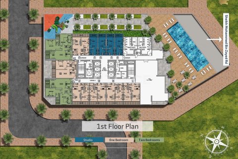 Majan, Dubai, UAE의 판매용 아파트 침실 2개, 110제곱미터 번호 449862 - 사진 4