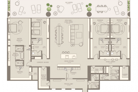 Leilighet til salgs i Dubai, Emiratene 4 soverom, 688 kvm Nr. 598561 - Foto 8