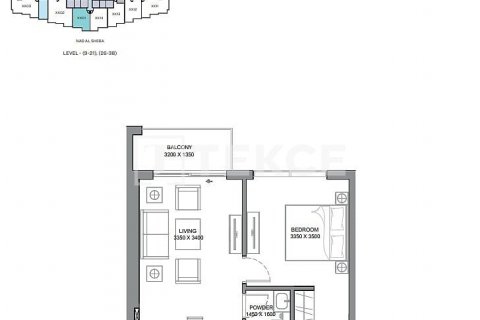 Huoneisto Meydan, Dubai, Arabiemiraatit 2 makuuhuonetta, 108 m2 № 394968 - kuva 10