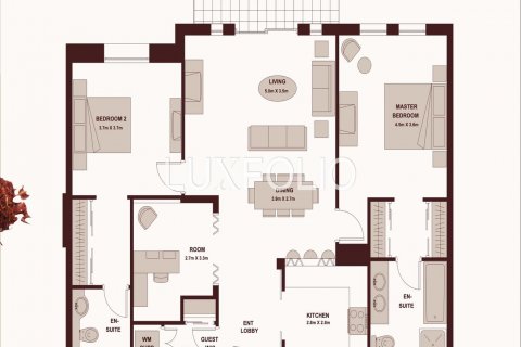 Lakás itt: Old Town, Dubai, EAE, 2 hálószoba, 134 m², azonosító: 627519 - fénykép 14