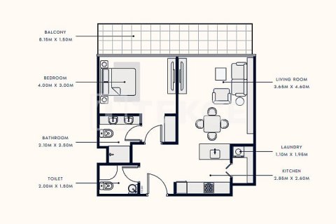 Apartman u Meydan, Dubai, UAE 1 spavaća soba, 76 m2 Br. 601102 - fotografija 24
