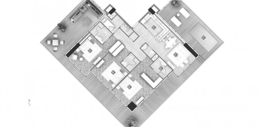 Apartamento em Al Marjan Island, Ras Al Khaimah, EAU 3 quartos, 187.53 m2 № 500515