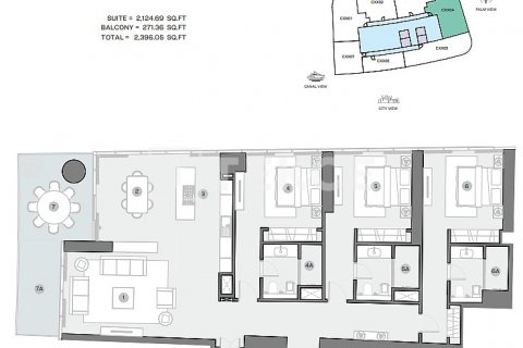 Appartement te koop in Dubai Marina, Dubai, VAE 1 slaapkamer, 111 vr.m., nr 388102 - foto 28