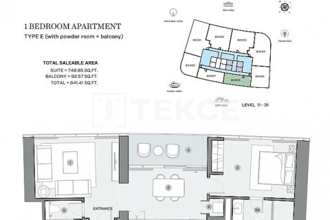 Appartement te koop in Dubai Marina, Dubai, VAE 1 slaapkamer, 111 vr.m., nr 388102 - foto 24