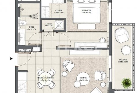 Appartement te koop in Dubai, VAE 3 slaapkamers, 137 vr.m., nr 544541 - foto 12
