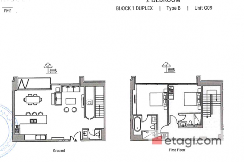 Tvåvåningshus till försäljning i Business Bay, Dubai, UAE 2 sovrum, 150.8 kvm Nr. 520394 - fotografi 12