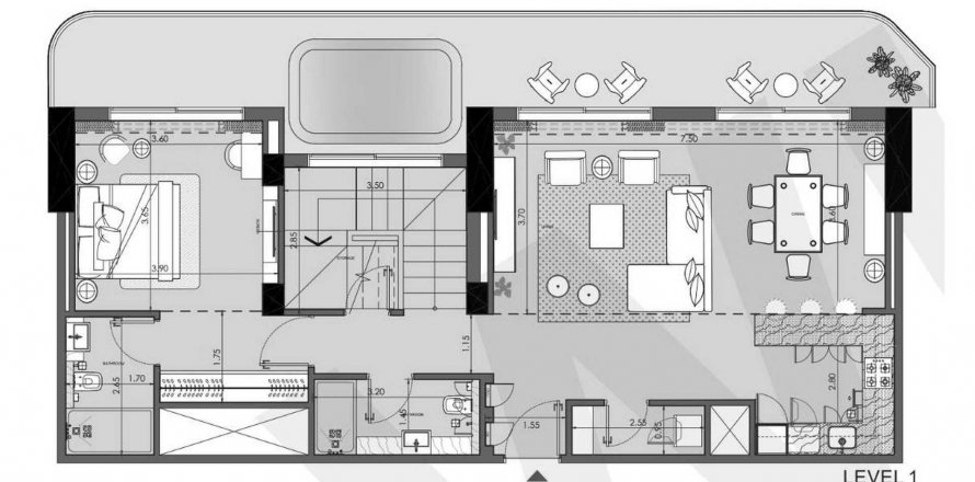 Apartamento em Dubai, EAU 4 quartos, 237.51 m2 № 564943