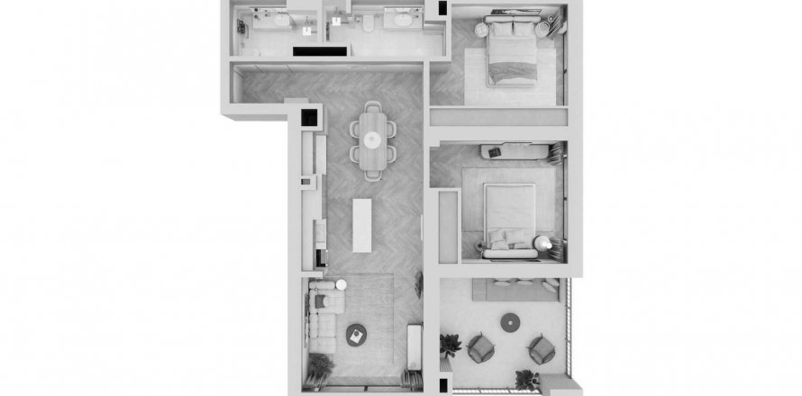 Wohnung in Dubai Sports City, Dubai, VAE: 2 Schlafzimmer, 101.17 m2 Nr. 547512