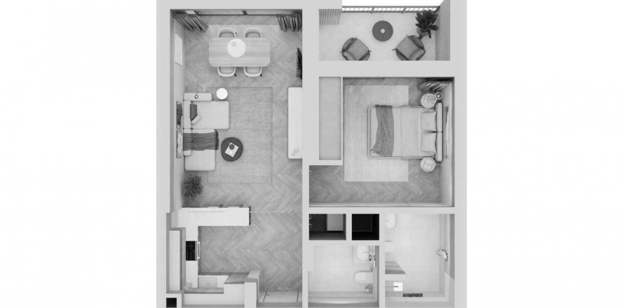 Lägenhet i Dubai Sports City, Dubai, UAE 1 sovrum, 82.5 kvm Nr. 547510