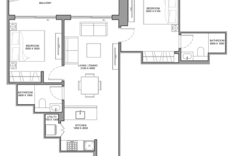 Купить квартиру в Дубай, ОАЭ 3 комнаты, 87м2, № 600110 - фото 14