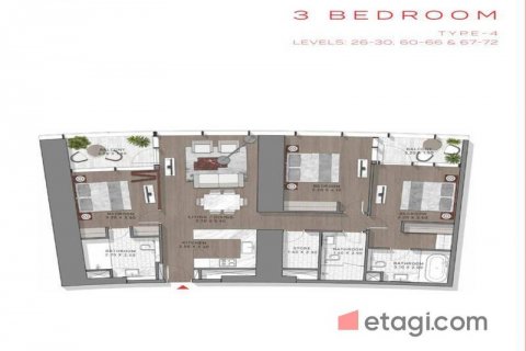 Business Bay, Dubai, UAE의 판매용 아파트 침실 3개, 141.5제곱미터 번호 580608 - 사진 26