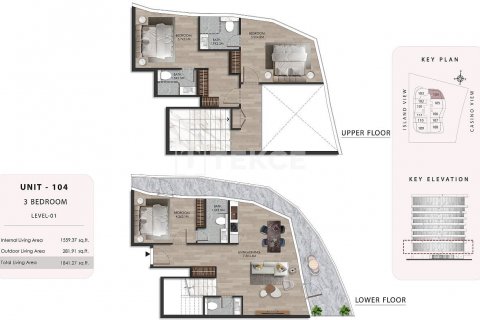 Duplex zum Verkauf in Al Marjan Island, Ras Al Khaimah, VAE 3 Schlafzimmer, 188 m2 Nr. 510534 - Foto 22