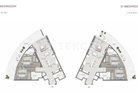 Apartament na sprzedaż w Business Bay, Dubai, ZEA 2 sypialnie, 124 mkw., nr 393459 - zdjęcie 25