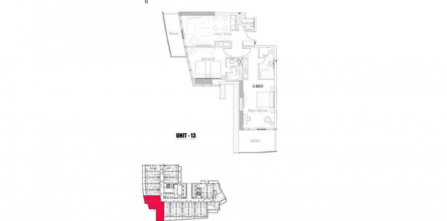 Apartament w DAMAC Hills (Akoya by DAMAC), Dubai, ZEA 2 sypialnie, 121.92 mkw. nr 383665