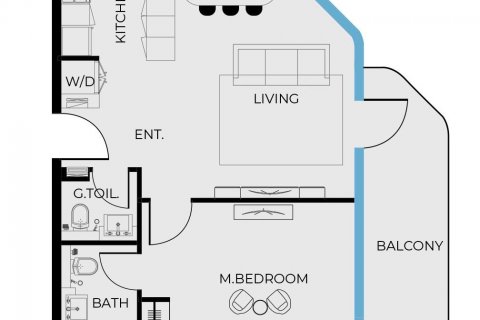 Müüa korter asukohaga Dubai, AÜE: 1 magamistoaga, 75 m² Nr 598566 - pilt 18