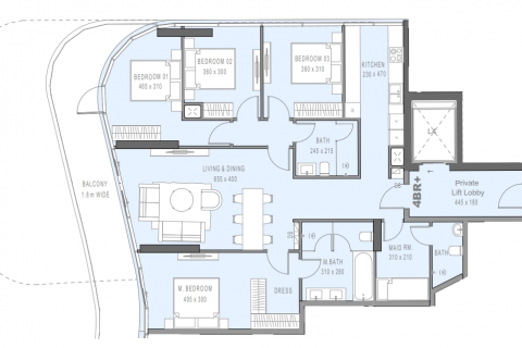 Dzīvoklis Al Reem Island, Abu Dhabijā, AAE 4 istabas, 172 m2 Nr. 598567 - attēls 2