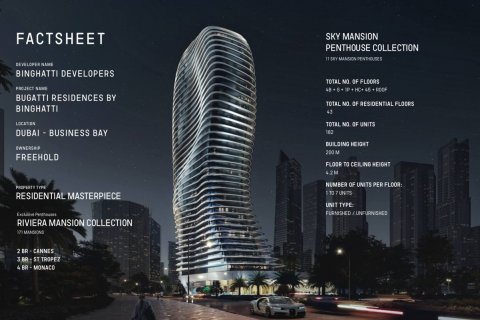 Apartman u BUGATTI RESIDENCES BY BINGHATTI u gradu Downtown Dubai (Downtown Burj Dubai), UAE 2 spavaće sobe, 220 m2 Br. 538228 - Slika 5