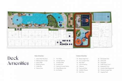 Huoneisto One Sky Park Jumeirah Village Circle, Dubai, Arabiemiraatit 1 makuuhuone, 83.9202451 m2 № 564555 - kuva 21