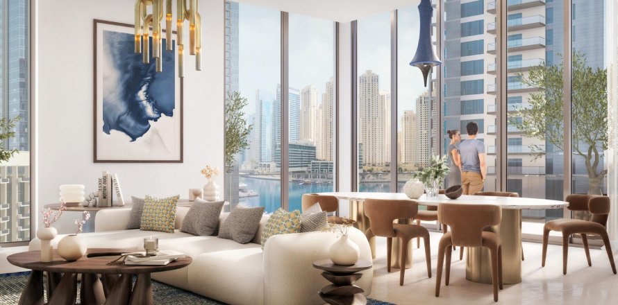 Dubai Marina, Dubai, संयुक्त अरब अमीरात में अपार्टमेंट, 1 बेडरूम, 74 वर्ग मीटर, संख्या 545169