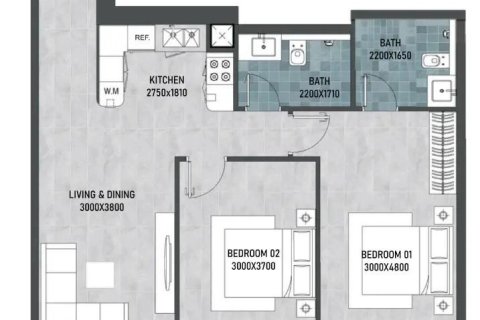 Lakás itt: Dubai, EAE, 2 hálószoba, 92 m², azonosító: 645211 - fénykép 13