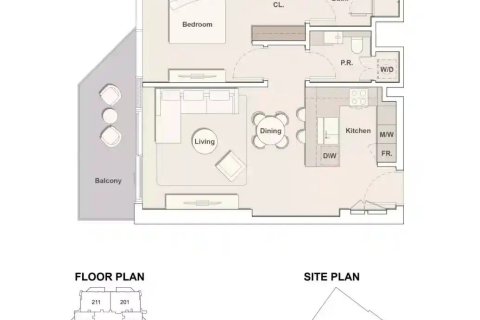 Apartment sa Eltiera Views sa Jumeirah Lake Towers, Dubai, UAE 1 silid-tulugan, 78 sq.m. № 704822 - larawan 6