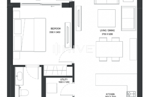 Apartment til salg i Mohammed Bin Rashid City, Dubai, UAE 1 soveværelse, 75.1 kvm № 544580 - foto 6