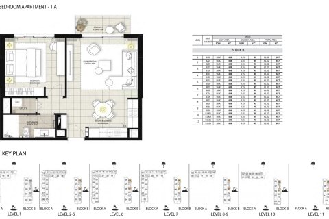 Lakás az AURA lakóparkban itt: Tilal Al Ghaf, Dubai, EAE, 1 hálószoba, 82 m², azonosító: 728649 - fénykép 6