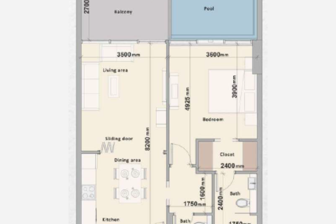 Apartmen di Arjan, Dubai, UAE 1 bilik, 40 meter persegi № 732557 - foto 6