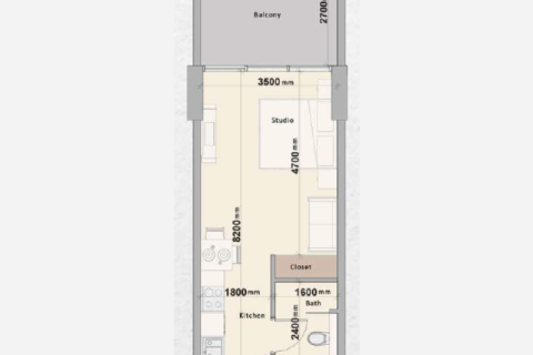 Apartmen di Arjan, Dubai, UAE 1 bilik, 40 meter persegi № 732557 - foto 4