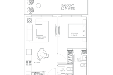 Apartamento para venda em Al Warsan, Dubai, EAU 1 quarto, 37 m2 № 732559 - foto 5