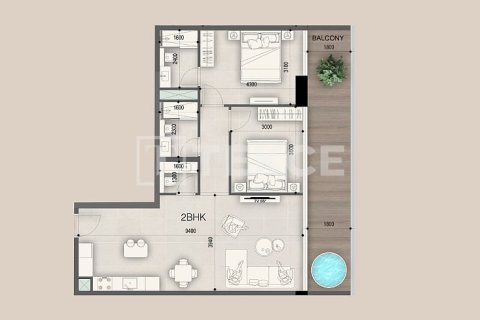 Apartament në Jebel Ali, Dubai, Emiratet e Bashkuara Arabe 1 dhomë gjumi, 66 m2. № 693710 - Foto 12