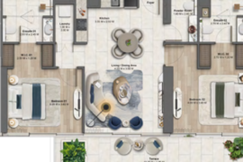 Пәтер Maritime City, Дубай, БАӘ-да 1 жатын бөлме, 78 м² № 704318 - фото 14