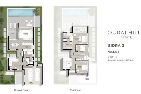 Villa til salgs i Dubai Hills Estate, Dubai, Emiratene 3 soverom, 288 kvm Nr. 704614 - Foto 9