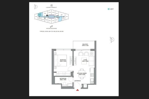 Apartmán v Dubai, SAE 1 spálňa, 46.3 m2 č. 655813 - Fotografia 10