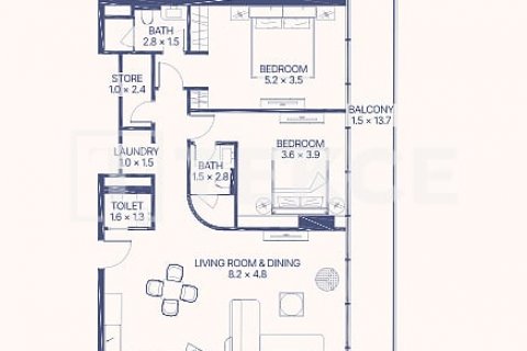 Apartament na sprzedaż w Al Marjan Island, Ras Al Khaimah, ZEA 1 sypialnia, 81 mkw., nr 632229 - zdjęcie 10