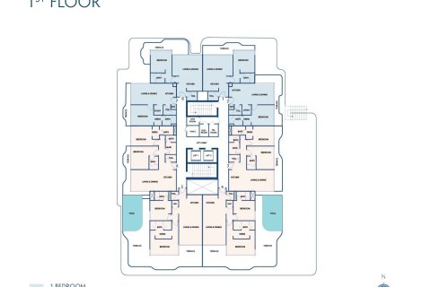 Apartman u Dubai, UAE 1 spavaća soba, 88 m2 Br. 704414 - fotografija 12